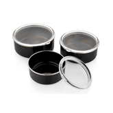 Schafer Komfort 3 lü 6 Parça Saklama Kabı Seti Siyah